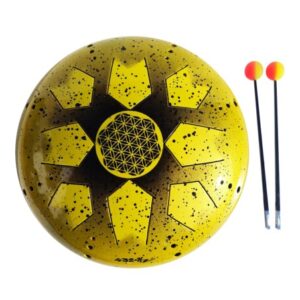 Tankdrum 432Hz Jaune<br>Instrument d’Harmonie et de Méditation