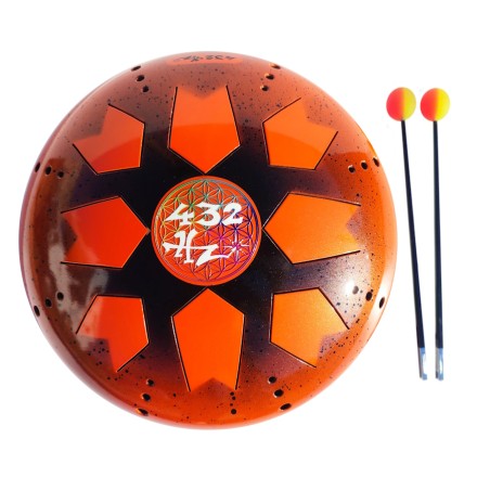 Tankdrum 432Hz Orange<br>Instrument d’Harmonie et de Méditation