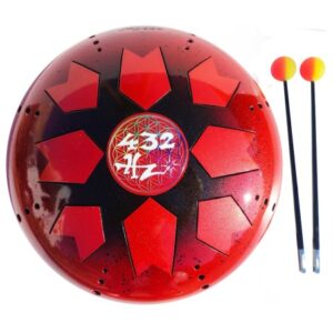 Tankdrum 432Hz Rouge<br>Instrument d’Harmonie et de Méditation